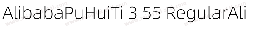 AlibabaPuHuiTi 3 55 RegularAlibabaP字体转换